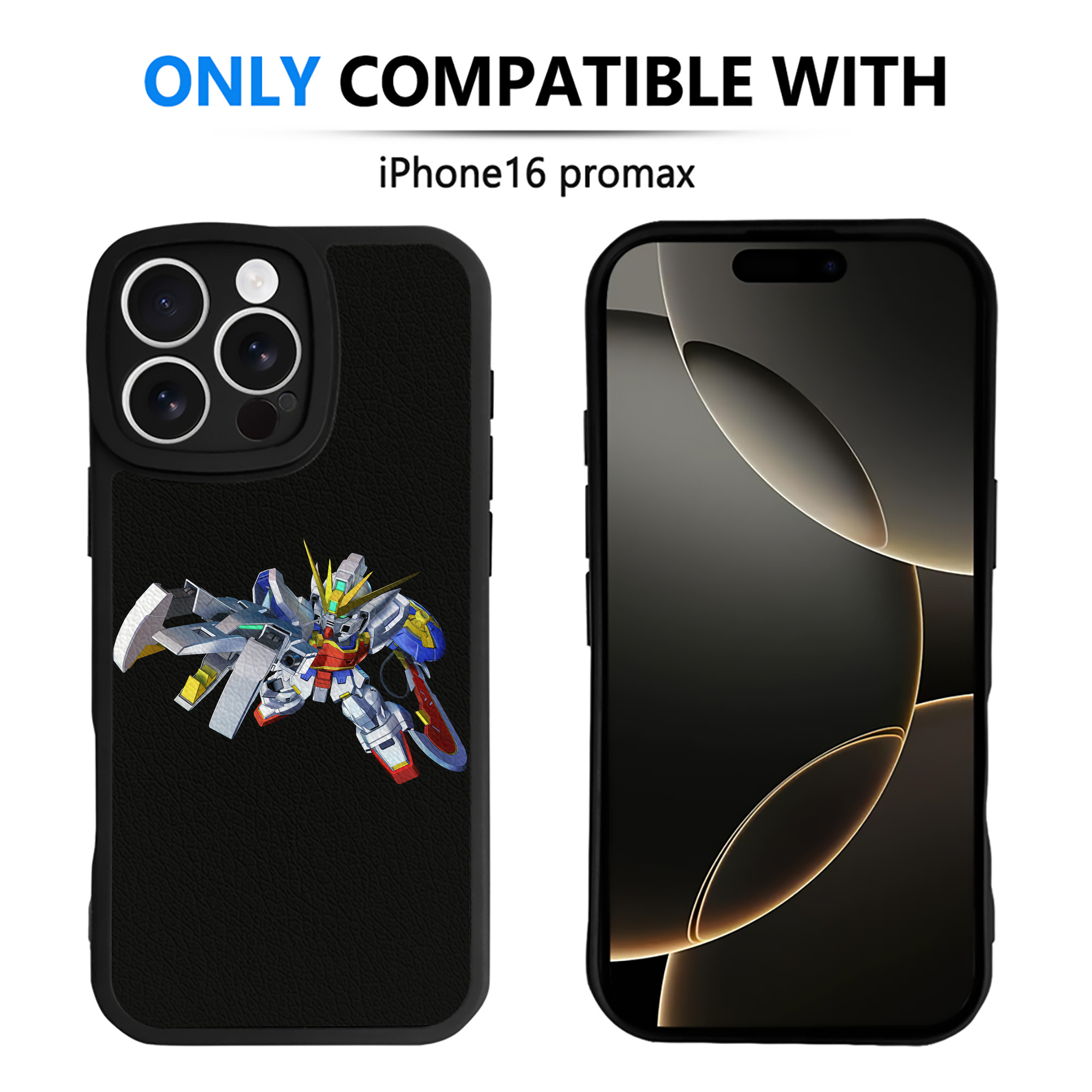 （画像用） 機動戦士ガンダム Mobile Suit Gundam 【iPhone 16シリーズ対応】シリコンスマホケース（レザー調） 材質：シリコン